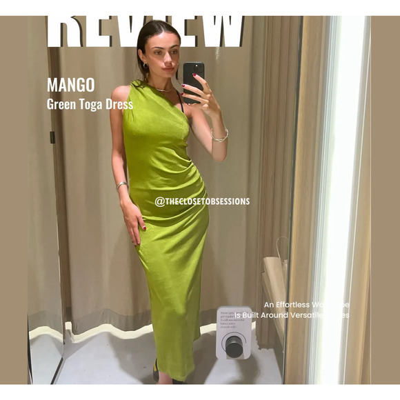 MANGO Twisted Strap Midi Dress NWT - Picture 13 of 16